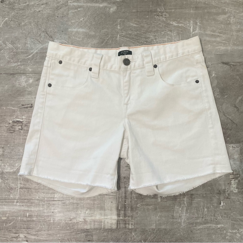 Women’s J. Crew White Jean Shorts Size 6